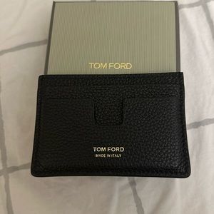 TOM FORD, GRAIN LEATHER CLASSIC CARDHOLDER.